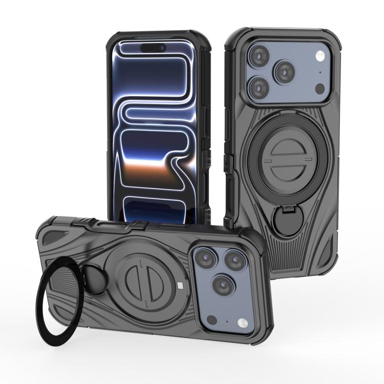 Star Ring Metallic Pivot Bracket Magnetic Phone Case, For iPhone 18 Pro / 17 Pro, For iPhone 18 Pro Max / 17 Pro Max, For iPhone 17, For iPhone Air, For iPhone 16 Pro Max, For iPhone 16 Pro, For iPhone 16