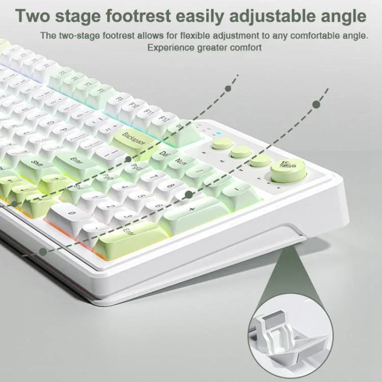 AULA F3099 99キー RGBライティング トライモード ゲーミングキーボード