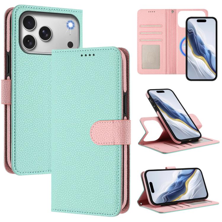 着脱式ライチテクスチャマグネティックサイドパッチベーガンレザースマホケース、iPhone 17 Pro Max用、iPhone 17 Pro用、iPhone 17用、iPhone Air用、iPhone 16 Pro Max用、iPhone 16 Pro用、iPhone 16 Plus用、iPhone 16用