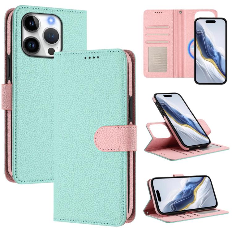 着脱式ライチテクスチャマグネティックサイドパッチベーガンレザースマホケース、iPhone 17 Pro Max用、iPhone 17 Pro用、iPhone 17用、iPhone Air用、iPhone 16 Pro Max用、iPhone 16 Pro用、iPhone 16 Plus用、iPhone 16用