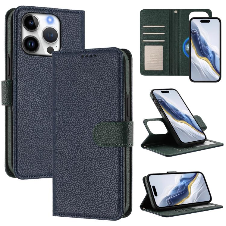 着脱式ライチテクスチャマグネティックサイドパッチベーガンレザースマホケース、iPhone 17 Pro Max用、iPhone 17 Pro用、iPhone 17用、iPhone Air用、iPhone 16 Pro Max用、iPhone 16 Pro用、iPhone 16 Plus用、iPhone 16用
