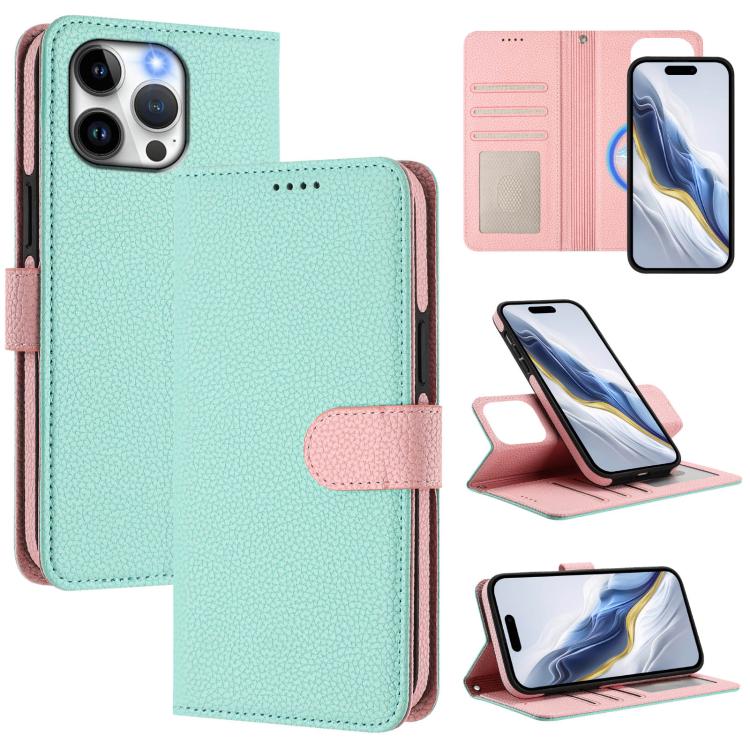 着脱式ライチテクスチャー磁気サイドパッチヴィーガンレザースマホケース、iPhone 13 Pro Max用、iPhone 13 Pro用、iPhone 13用、iPhone 12 / 12 Pro用、iPhone 12 Pro Max用、iPhone 11 Pro Max用、iPhone 11用、iPhone 11 Pro用