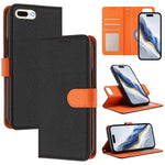 Detachable Litchi Texture Magnetic Side-Patch Vegan Leather Phone Case, For iPhone 8 Plus / 7 Plus
