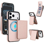 YM030 レトロフェイクレザー 磁気着脱式ウォレット型スマホケース、iPhone 17 Pro Max用、iPhone 17 Pro用