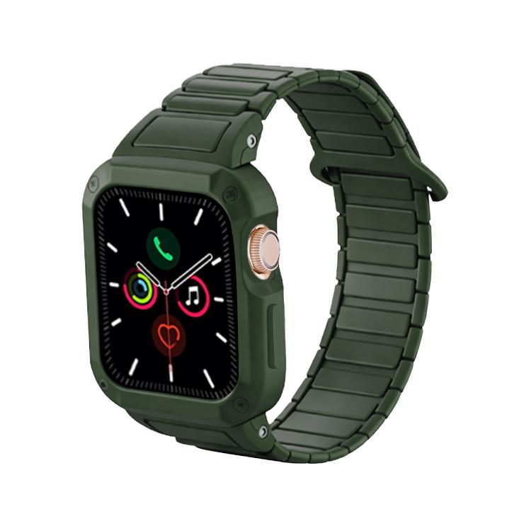 リバースバックルマグネティック一体型TPUカバーシリコンウォッチバンド、Apple Watch 45mm / 44mm 用、Apple Watch 41mm / 40mm 用