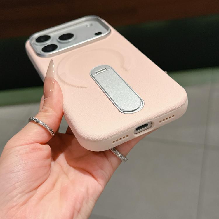インビジブルホルダー PC＋ヴィーガンレザー 磁気スマホケース、iPhone 17 Pro Max用、iPhone 17 Pro用