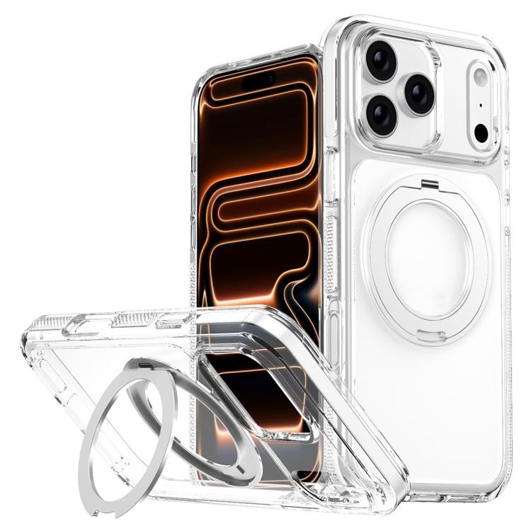 Ice Armor Magnetic Rotation Holder PC Hybrid TPU Phone Case, For iPhone 17 Pro Max, For iPhone 17 Pro, For iPhone Air