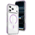 クリスタルシールド クリア磁気アクリルハイブリッド TPUスマホケース、iPhone 17 Pro Max用、iPhone 17 Pro用、iPhone 17用、iPhone Air用、iPhone 16 Pro Max用、iPhone 16 Pro用