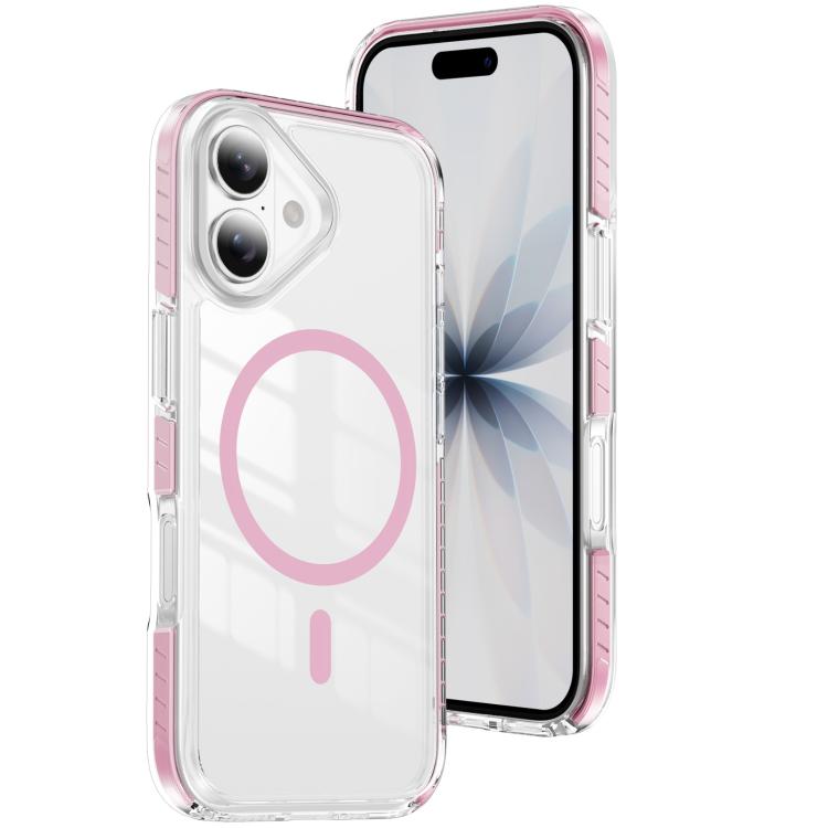 クリスタルシールド クリア磁気アクリルハイブリッド TPUスマホケース、iPhone 17 Pro Max用、iPhone 17 Pro用、iPhone 17用、iPhone Air用、iPhone 16 Pro Max用、iPhone 16 Pro用