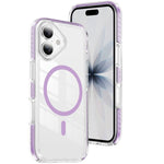 クリスタルシールド クリア磁気アクリルハイブリッド TPUスマホケース、iPhone 17 Pro Max用、iPhone 17 Pro用、iPhone 17用、iPhone Air用、iPhone 16 Pro Max用、iPhone 16 Pro用