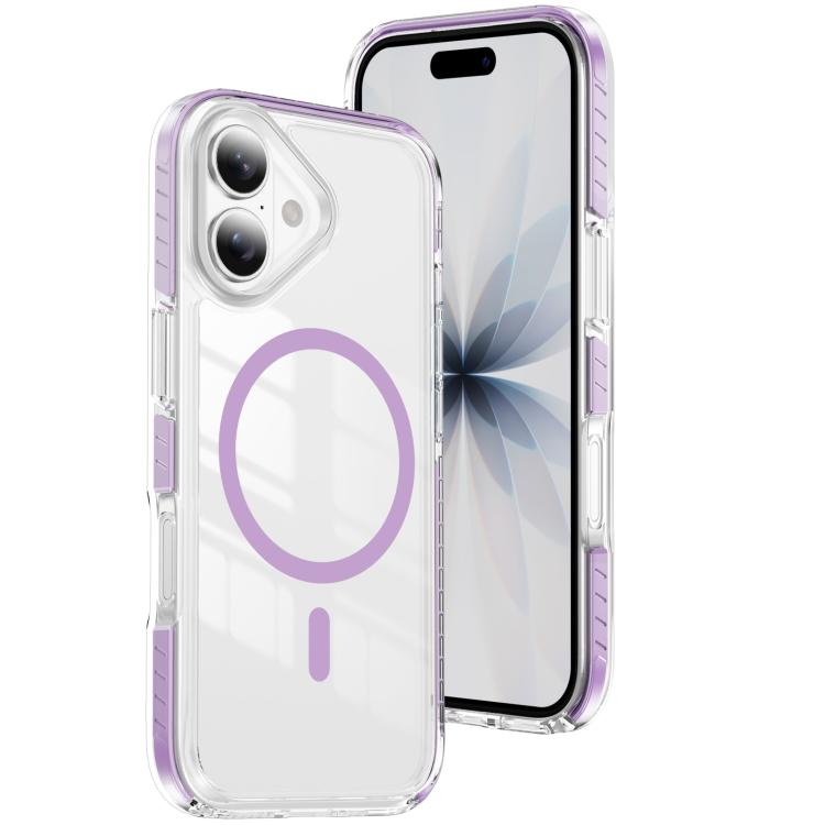 クリスタルシールド クリア磁気アクリルハイブリッド TPUスマホケース、iPhone 17 Pro Max用、iPhone 17 Pro用、iPhone 17用、iPhone Air用、iPhone 16 Pro Max用、iPhone 16 Pro用
