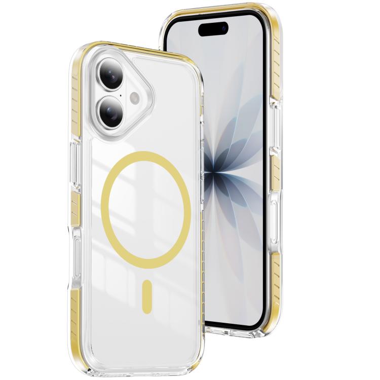 クリスタルシールド クリア磁気アクリルハイブリッド TPUスマホケース、iPhone 17 Pro Max用、iPhone 17 Pro用、iPhone 17用、iPhone Air用、iPhone 16 Pro Max用、iPhone 16 Pro用