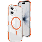 クリスタルシールド クリア磁気アクリルハイブリッド TPUスマホケース、iPhone 17 Pro Max用、iPhone 17 Pro用、iPhone 17用、iPhone Air用、iPhone 16 Pro Max用、iPhone 16 Pro用
