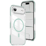 クリスタルシールド クリア磁気アクリルハイブリッド TPUスマホケース、iPhone 16 Plus用、iPhone 16用、iPhone 15 Pro Max用、iPhone 15 Pro用、iPhone 15 Plus用、iPhone 15用