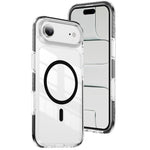 クリスタルシールド クリア磁気アクリルハイブリッド TPUスマホケース、iPhone 16 Plus用、iPhone 16用、iPhone 15 Pro Max用、iPhone 15 Pro用、iPhone 15 Plus用、iPhone 15用