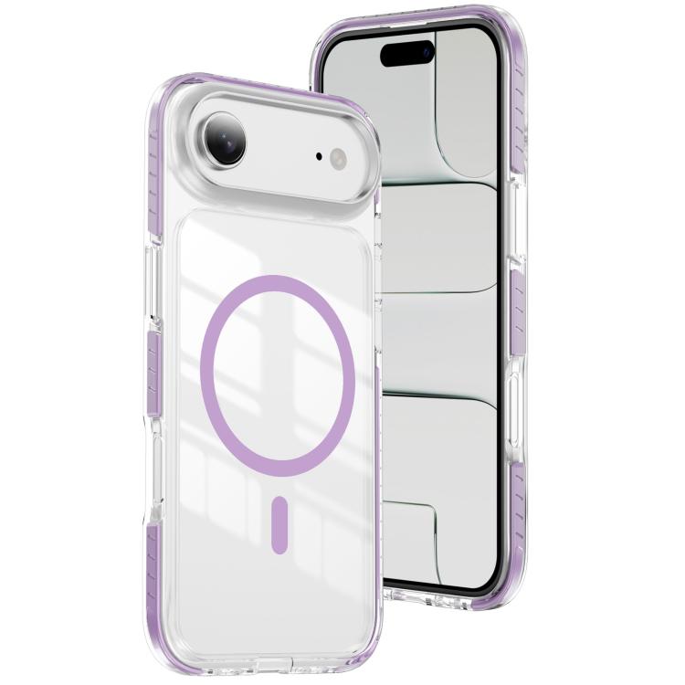 クリスタルシールド クリア磁気アクリルハイブリッド TPUスマホケース、iPhone 16 Plus用、iPhone 16用、iPhone 15 Pro Max用、iPhone 15 Pro用、iPhone 15 Plus用、iPhone 15用