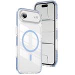 クリスタルシールド クリア磁気アクリルハイブリッド TPUスマホケース、iPhone 17 Pro Max用、iPhone 17 Pro用、iPhone 17用、iPhone Air用、iPhone 16 Pro Max用、iPhone 16 Pro用