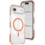クリスタルシールド クリア磁気アクリルハイブリッド TPUスマホケース、iPhone 17 Pro Max用、iPhone 17 Pro用、iPhone 17用、iPhone Air用、iPhone 16 Pro Max用、iPhone 16 Pro用