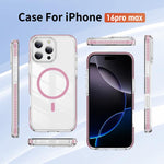 クリスタルシールド クリア磁気アクリルハイブリッド TPUスマホケース、iPhone 16 Plus用、iPhone 16用、iPhone 15 Pro Max用、iPhone 15 Pro用、iPhone 15 Plus用、iPhone 15用