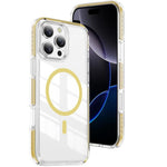 クリスタルシールド クリア磁気アクリルハイブリッド TPUスマホケース、iPhone 17 Pro Max用、iPhone 17 Pro用、iPhone 17用、iPhone Air用、iPhone 16 Pro Max用、iPhone 16 Pro用