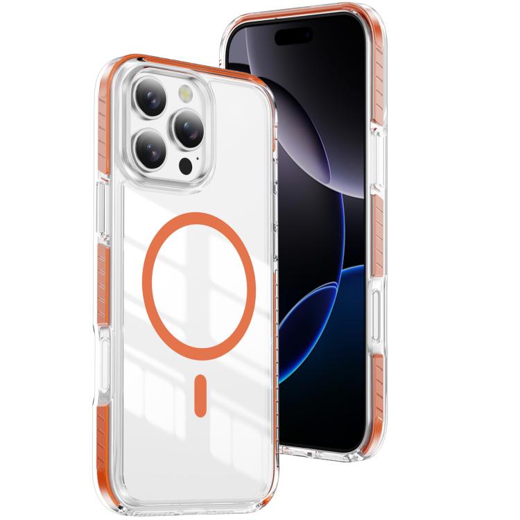 クリスタルシールド クリア磁気アクリルハイブリッド TPUスマホケース、iPhone 17 Pro Max用、iPhone 17 Pro用、iPhone 17用、iPhone Air用、iPhone 16 Pro Max用、iPhone 16 Pro用