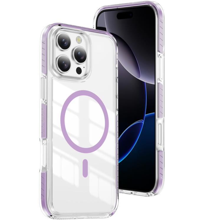 クリスタルシールド クリア磁気アクリルハイブリッド TPUスマホケース、iPhone 17 Pro Max用、iPhone 17 Pro用、iPhone 17用、iPhone Air用、iPhone 16 Pro Max用、iPhone 16 Pro用