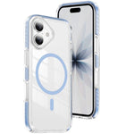 クリスタルシールド クリア磁気アクリルハイブリッド TPUスマホケース、iPhone 16 Plus用、iPhone 16用、iPhone 15 Pro Max用、iPhone 15 Pro用、iPhone 15 Plus用、iPhone 15用