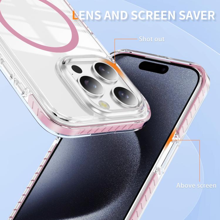 クリスタルシールド クリア磁気アクリルハイブリッド TPUスマホケース、iPhone 14 Plus用、iPhone 14 / 13用、iPhone 14 Pro用、iPhone 14 Pro Max用、iPhone 13 Pro Max用、iPhone 13 Pro用