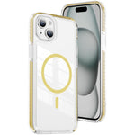 クリスタルシールド クリア磁気アクリルハイブリッド TPUスマホケース、iPhone 16 Plus用、iPhone 16用、iPhone 15 Pro Max用、iPhone 15 Pro用、iPhone 15 Plus用、iPhone 15用