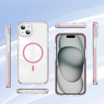 クリスタルシールド クリア磁気アクリルハイブリッド TPUスマホケース、iPhone 14 Plus用、iPhone 14 / 13用、iPhone 14 Pro用、iPhone 14 Pro Max用、iPhone 13 Pro Max用、iPhone 13 Pro用