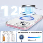 クリスタルシールド クリア磁気アクリルハイブリッド TPUスマホケース、iPhone 14 Plus用、iPhone 14 / 13用、iPhone 14 Pro用、iPhone 14 Pro Max用、iPhone 13 Pro Max用、iPhone 13 Pro用