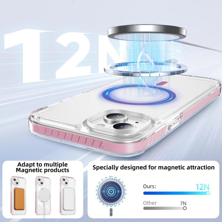 クリスタルシールド クリア磁気アクリルハイブリッド TPUスマホケース、iPhone 14 Plus用、iPhone 14 / 13用、iPhone 14 Pro用、iPhone 14 Pro Max用、iPhone 13 Pro Max用、iPhone 13 Pro用