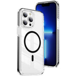 クリスタルシールド クリア磁気アクリルハイブリッド TPUスマホケース、iPhone 14 Plus用、iPhone 14 / 13用、iPhone 14 Pro用、iPhone 14 Pro Max用、iPhone 13 Pro Max用、iPhone 13 Pro用