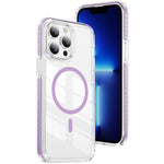 クリスタルシールド クリア磁気アクリルハイブリッド TPUスマホケース、iPhone 14 Plus用、iPhone 14 / 13用、iPhone 14 Pro用、iPhone 14 Pro Max用、iPhone 13 Pro Max用、iPhone 13 Pro用