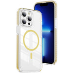 クリスタルシールド クリア磁気アクリルハイブリッド TPUスマホケース、iPhone 14 Plus用、iPhone 14 / 13用、iPhone 14 Pro用、iPhone 14 Pro Max用、iPhone 13 Pro Max用、iPhone 13 Pro用