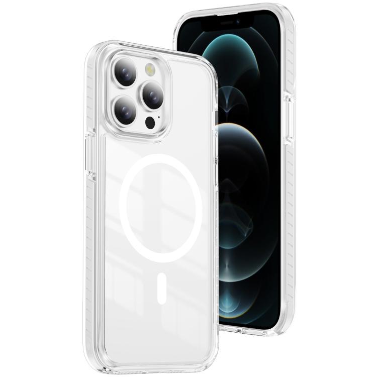 クリスタルシールド クリア 磁気アクリル ハイブリッド TPU スマホケース、iPhone 12 / 12 Pro 用、iPhone 12 Pro Max 用