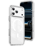 クリスタルシールド クリア磁気アクリルハイブリッド TPUスマホケース、iPhone 17 Pro Max用、iPhone 17 Pro用、iPhone 17用、iPhone Air用、iPhone 16 Pro Max用、iPhone 16 Pro用