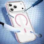 クリスタルシールド クリア磁気アクリルハイブリッド TPUスマホケース、iPhone 17 Pro Max用、iPhone 17 Pro用、iPhone 17用、iPhone Air用、iPhone 16 Pro Max用、iPhone 16 Pro用