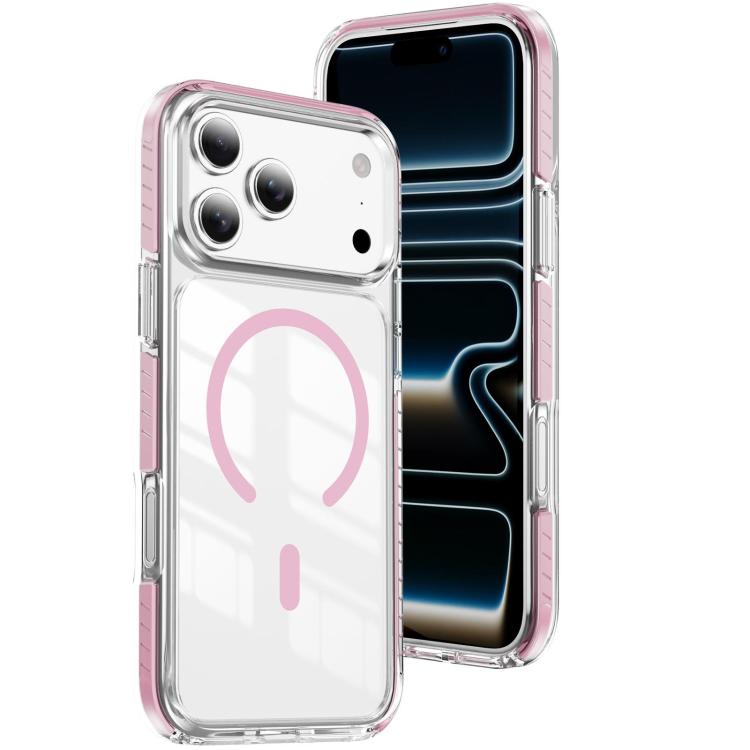 クリスタルシールド クリア磁気アクリルハイブリッド TPUスマホケース、iPhone 17 Pro Max用、iPhone 17 Pro用、iPhone 17用、iPhone Air用、iPhone 16 Pro Max用、iPhone 16 Pro用