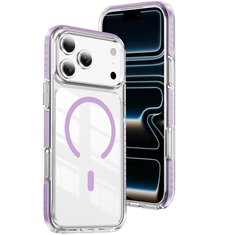 クリスタルシールド クリア磁気アクリルハイブリッド TPUスマホケース、iPhone 17 Pro Max用、iPhone 17 Pro用、iPhone 17用、iPhone Air用、iPhone 16 Pro Max用、iPhone 16 Pro用