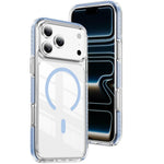 クリスタルシールド クリア磁気アクリルハイブリッド TPUスマホケース、iPhone 17 Pro Max用、iPhone 17 Pro用、iPhone 17用、iPhone Air用、iPhone 16 Pro Max用、iPhone 16 Pro用