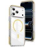 クリスタルシールド クリア磁気アクリルハイブリッド TPUスマホケース、iPhone 17 Pro Max用、iPhone 17 Pro用、iPhone 17用、iPhone Air用、iPhone 16 Pro Max用、iPhone 16 Pro用