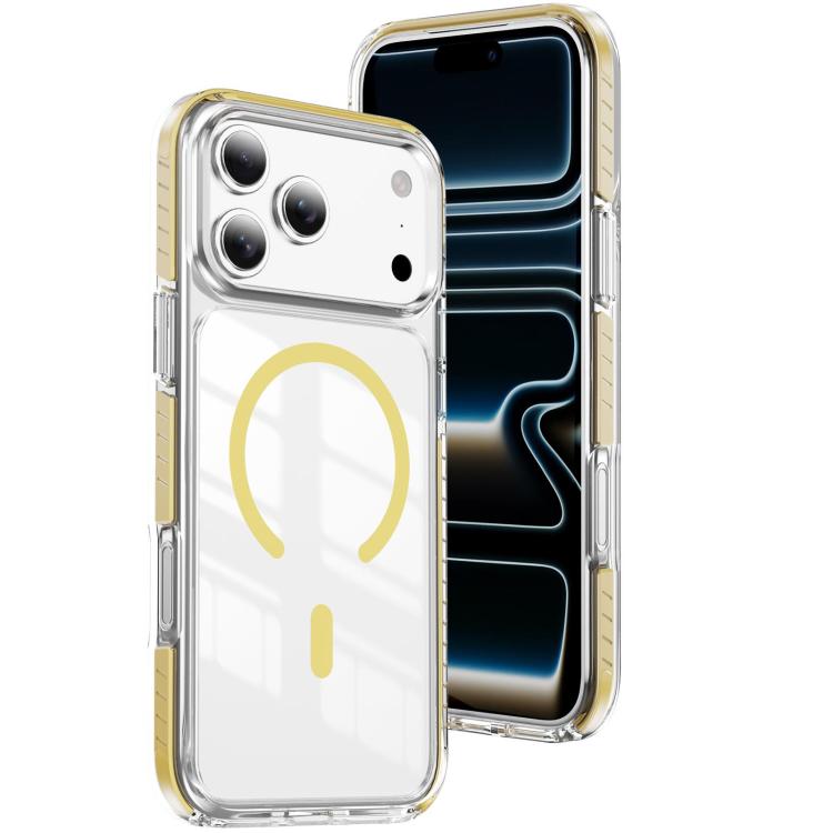 クリスタルシールド クリア磁気アクリルハイブリッド TPUスマホケース、iPhone 17 Pro Max用、iPhone 17 Pro用、iPhone 17用、iPhone Air用、iPhone 16 Pro Max用、iPhone 16 Pro用