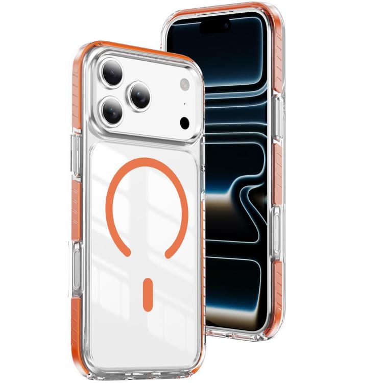 クリスタルシールド クリア磁気アクリルハイブリッド TPUスマホケース、iPhone 17 Pro Max用、iPhone 17 Pro用、iPhone 17用、iPhone Air用、iPhone 16 Pro Max用、iPhone 16 Pro用
