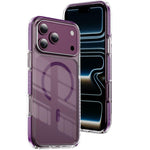 クリスタルシールド クリア磁気アクリルハイブリッド TPUスマホケース、iPhone 17 Pro Max用、iPhone 17 Pro用、iPhone 17用、iPhone Air用、iPhone 16 Pro Max用、iPhone 16 Pro用
