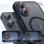 XDcase スキンフィール 磁気フロストスマホケース レンズフィルム付き、iPhone 17 Pro Max用、iPhone 17 Pro用、iPhone 17用、iPhone Air用