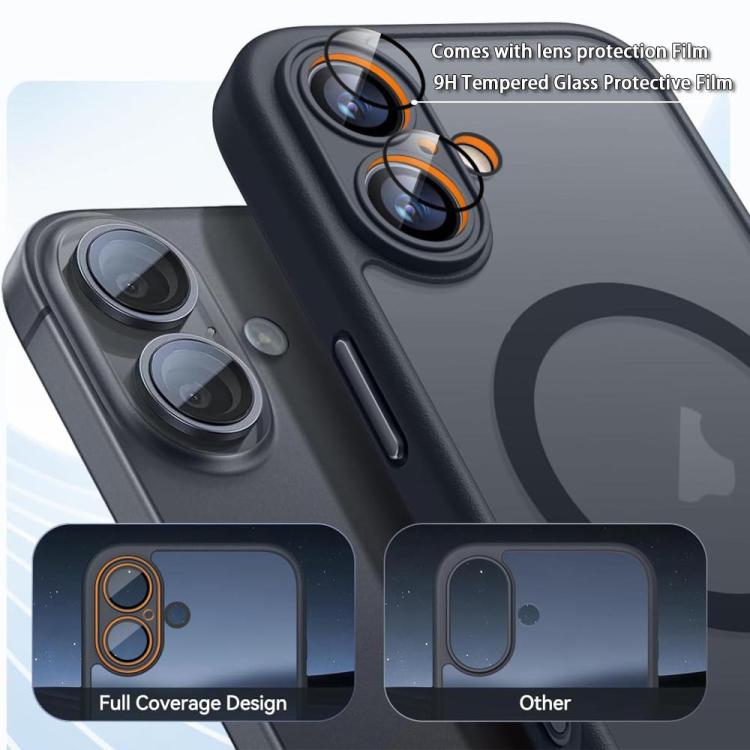 XDcase スキンフィール 磁気フロストスマホケース レンズフィルム付き、iPhone 17 Pro Max用、iPhone 17 Pro用、iPhone 17用、iPhone Air用