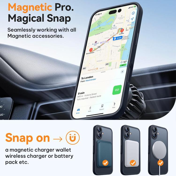 XDcase スキンフィール 磁気フロストスマホケース レンズフィルム付き、iPhone 17 Pro Max用、iPhone 17 Pro用、iPhone 17用、iPhone Air用