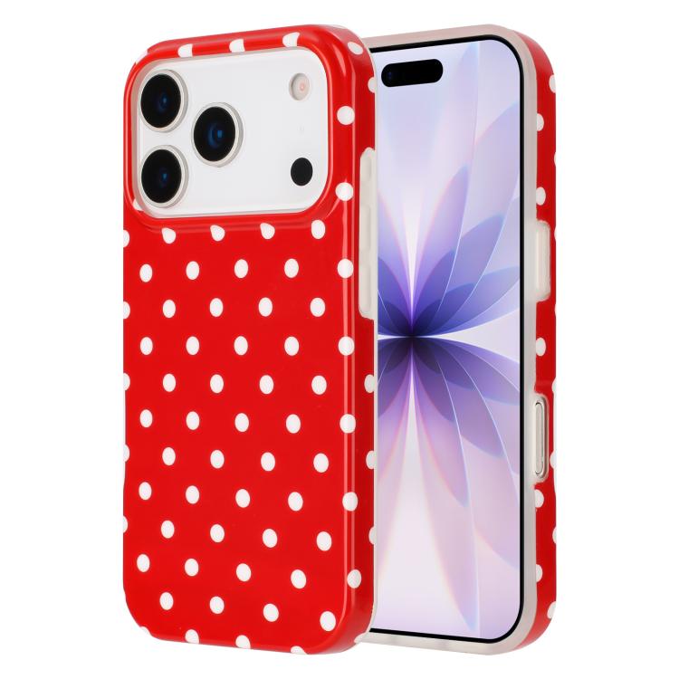 IMD カラフルドットパターン TPU全面保護スマホケース、iPhone 17 Pro Max用、iPhone 17 Pro用、iPhone 17用、iPhone 16 Pro Max用、iPhone 16 Pro用、iPhone 16 Plus用