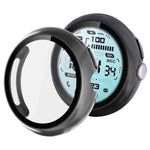 xDfind 強化フィルム 一体型オイルスプレー PCウォッチ保護カバー、Google Pixel Watch 4 / 3 45mm用、Google Pixel Watch 4 / 3 / 2 / 1 41mm用